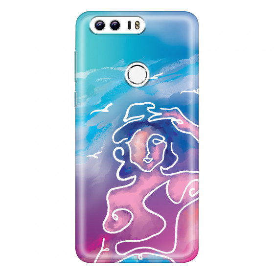 HONOR - Honor 8 - Soft Clear Case - Lady With Seagulls