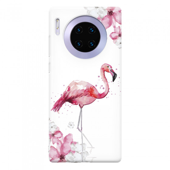 HUAWEI - Mate 30 Pro - Soft Clear Case - Pink Tropes