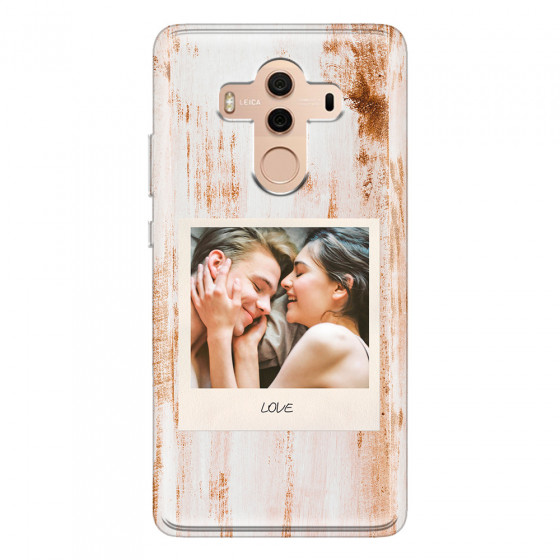 HUAWEI - Mate 10 Pro - Soft Clear Case - Wooden Polaroid