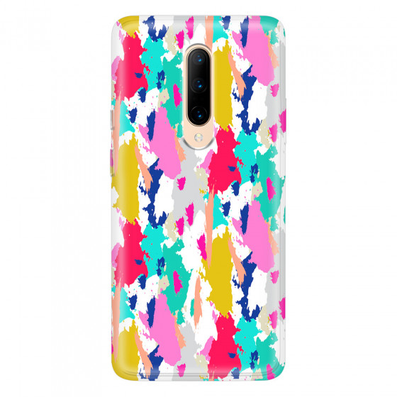ONEPLUS - OnePlus 7 Pro - Soft Clear Case - Paint Strokes