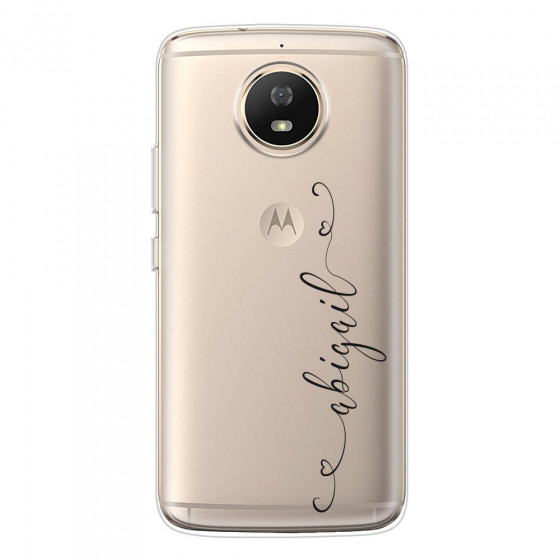 MOTOROLA by LENOVO - Moto G5s - Soft Clear Case - Little Dark Hearts Handwritten
