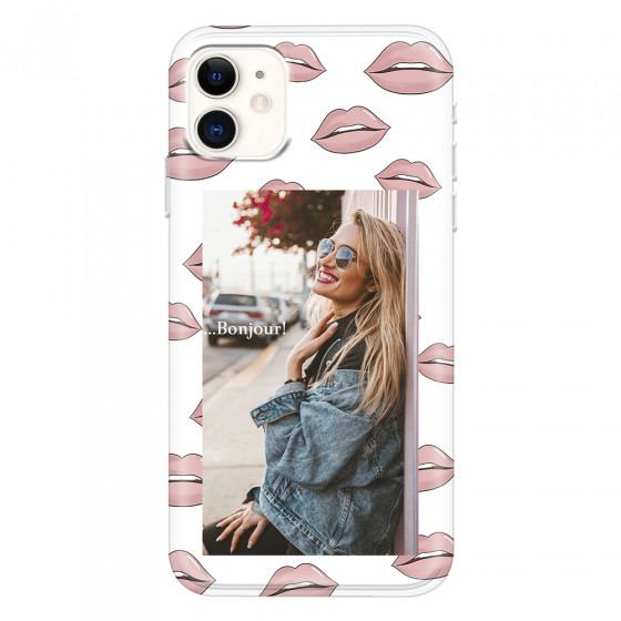 APPLE - iPhone 11 - Soft Clear Case - Teenage Kiss Phone Case