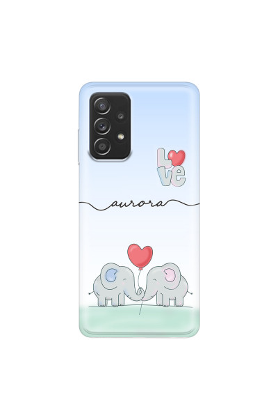 SAMSUNG - Galaxy A52 / A52s - Soft Clear Case - Elephants in Love