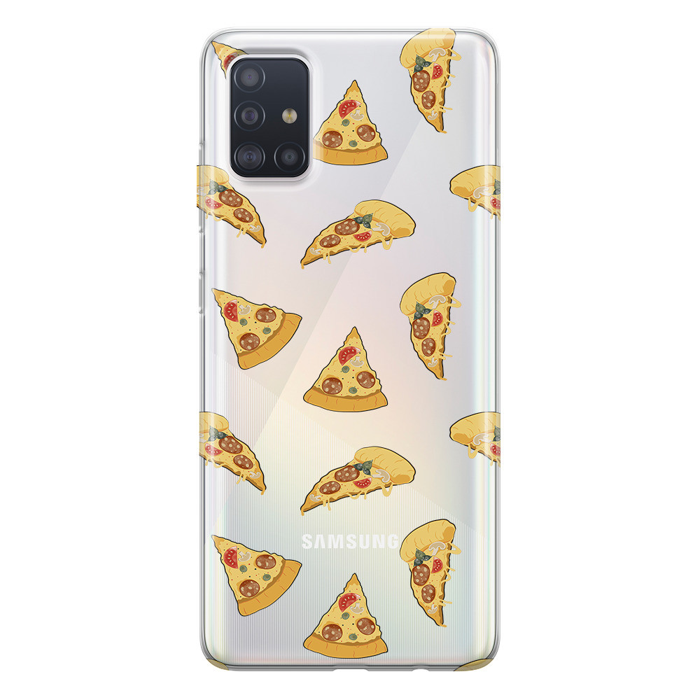 SAMSUNG Galaxy A51 Soft Clear Case Pizza Phone Case easycase