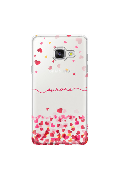SAMSUNG - Galaxy A3 2017 - Soft Clear Case - Scattered Hearts