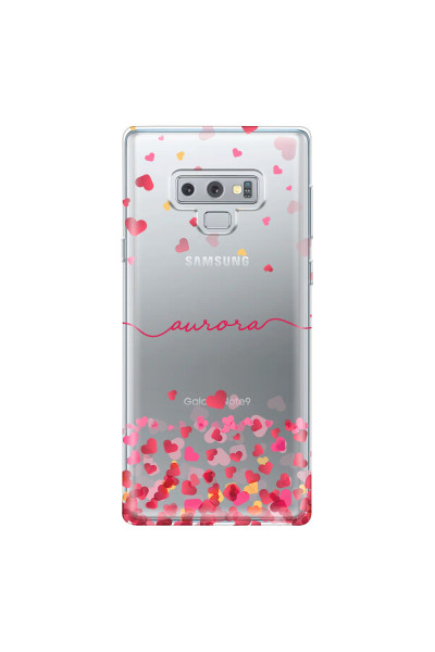 SAMSUNG - Galaxy Note 9 - Soft Clear Case - Scattered Hearts