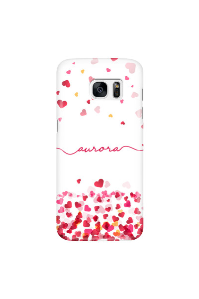 SAMSUNG - Galaxy S7 Edge - 3D Snap Case - Scattered Hearts