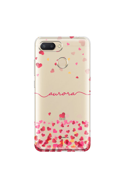 XIAOMI - Redmi 6 - Soft Clear Case - Scattered Hearts
