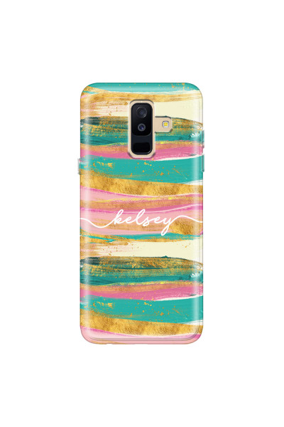 SAMSUNG - Galaxy A6 Plus - Soft Clear Case - Pastel Palette