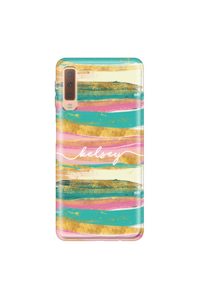 SAMSUNG - Galaxy A7 2018 - Soft Clear Case - Pastel Palette
