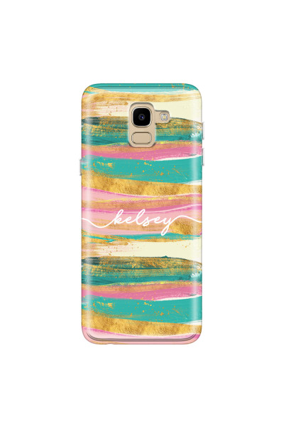 SAMSUNG - Galaxy J6 - Soft Clear Case - Pastel Palette