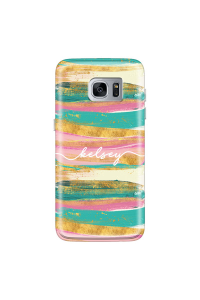SAMSUNG - Galaxy S7 Edge - Soft Clear Case - Pastel Palette
