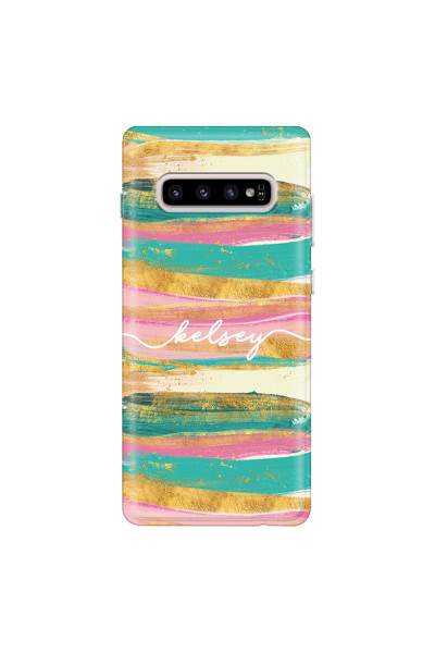 SAMSUNG - Galaxy S10 - Soft Clear Case - Pastel Palette