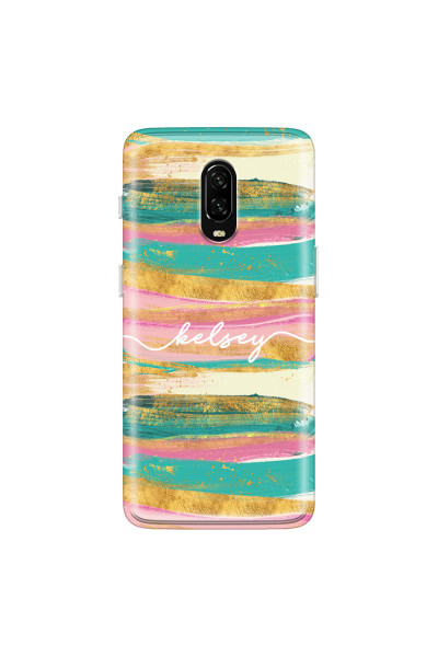ONEPLUS - OnePlus 6T - Soft Clear Case - Pastel Palette
