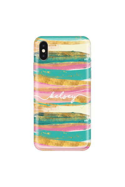 APPLE - iPhone XS Max - Soft Clear Case - Pastel Palette