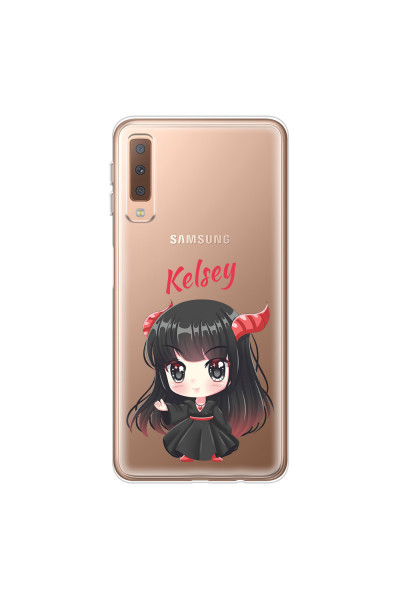 SAMSUNG - Galaxy A7 2018 - Soft Clear Case - Chibi Kelsey