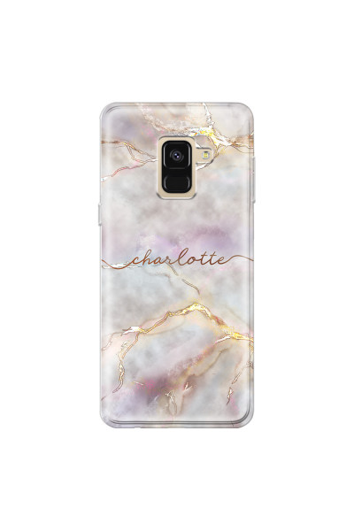 SAMSUNG - Galaxy A8 - Soft Clear Case - Marble Rootage