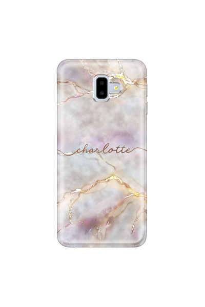 SAMSUNG - Galaxy J6 Plus - Soft Clear Case - Marble Rootage