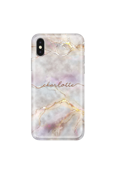APPLE - iPhone XS Max - Soft Clear Case - Marble Rootage
