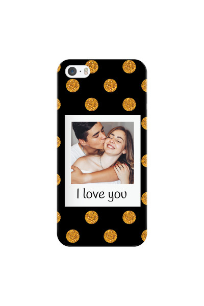 APPLE - iPhone 5S - 3D Snap Case - Single Love Dots Photo