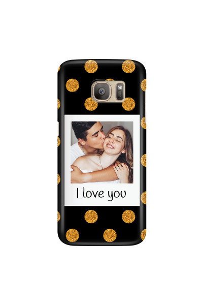 SAMSUNG - Galaxy S7 - 3D Snap Case - Single Love Dots Photo