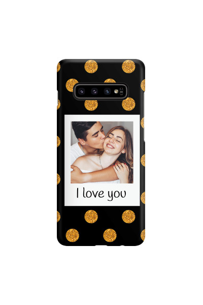SAMSUNG - Galaxy S10 - 3D Snap Case - Single Love Dots Photo