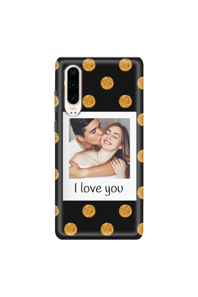 HUAWEI - P30 - Soft Clear Case - Single Love Dots Photo