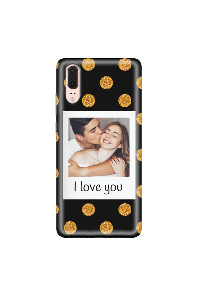 HUAWEI - P20 - Soft Clear Case - Single Love Dots Photo