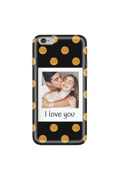 APPLE - iPhone 6S - Soft Clear Case - Single Love Dots Photo