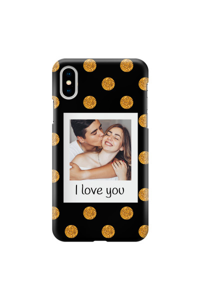 APPLE - iPhone X - 3D Snap Case - Single Love Dots Photo