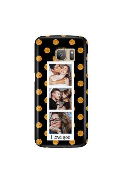 SAMSUNG - Galaxy S7 - 3D Snap Case - Triple Love Dots Photo