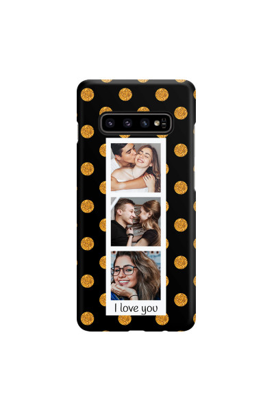 SAMSUNG - Galaxy S10 - 3D Snap Case - Triple Love Dots Photo