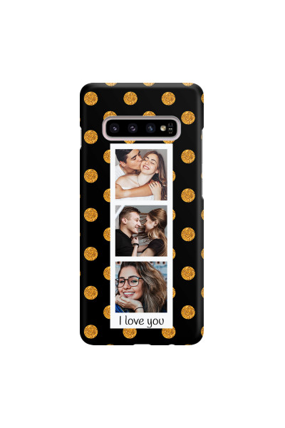 SAMSUNG - Galaxy S10 Plus - 3D Snap Case - Triple Love Dots Photo