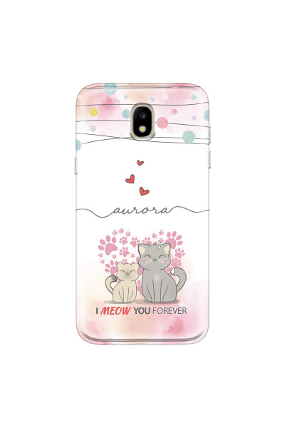 SAMSUNG - Galaxy J3 2017 - Soft Clear Case - I Meow You Forever