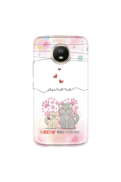 MOTOROLA by LENOVO - Moto G5s - Soft Clear Case - I Meow You Forever