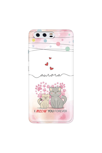 HUAWEI - P10 - Soft Clear Case - I Meow You Forever