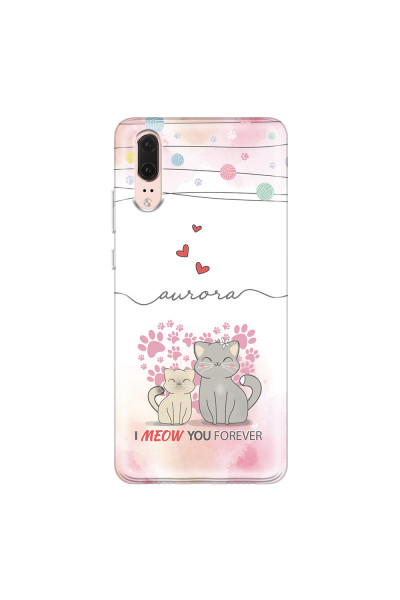 HUAWEI - P20 - Soft Clear Case - I Meow You Forever