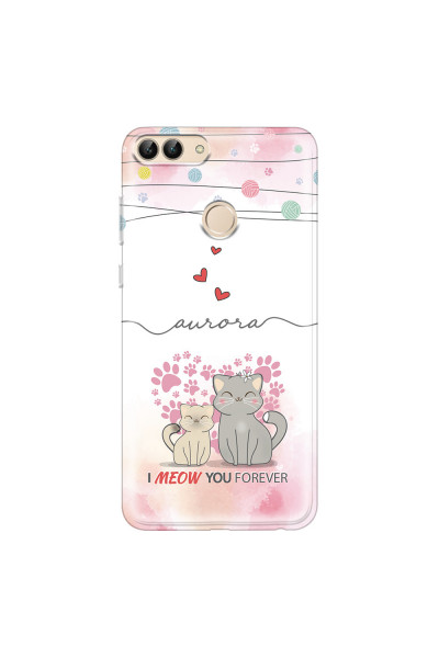 HUAWEI - P Smart 2018 - Soft Clear Case - I Meow You Forever