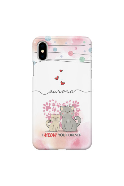 APPLE - iPhone X - 3D Snap Case - I Meow You Forever