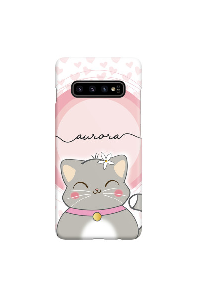 SAMSUNG - Galaxy S10 - 3D Snap Case - Kitten Handwritten