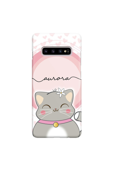 SAMSUNG - Galaxy S10 Plus - 3D Snap Case - Kitten Handwritten
