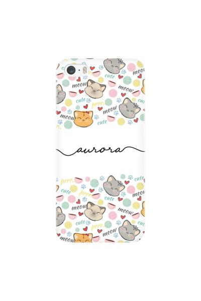 APPLE - iPhone 5S - 3D Snap Case - Cute Kitten Pattern