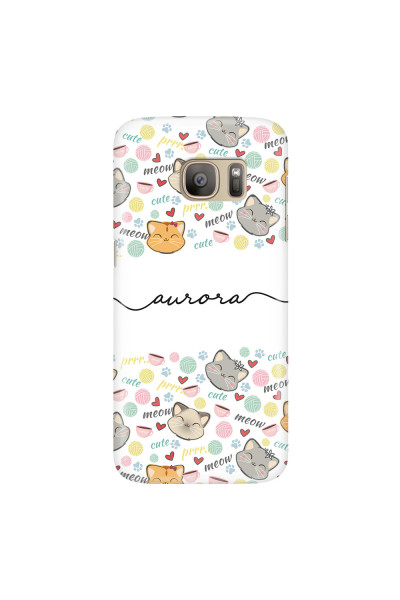 SAMSUNG - Galaxy S7 - 3D Snap Case - Cute Kitten Pattern