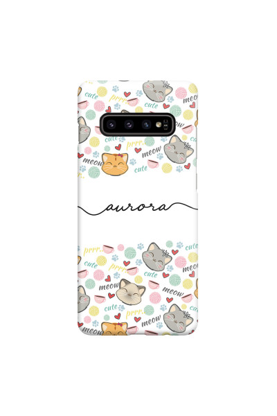 SAMSUNG - Galaxy S10 - 3D Snap Case - Cute Kitten Pattern