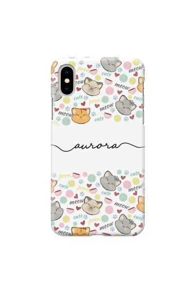 APPLE - iPhone X - 3D Snap Case - Cute Kitten Pattern