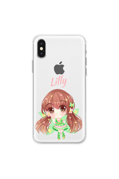 APPLE - iPhone XS Max - Soft Clear Case - Chibi Lilly