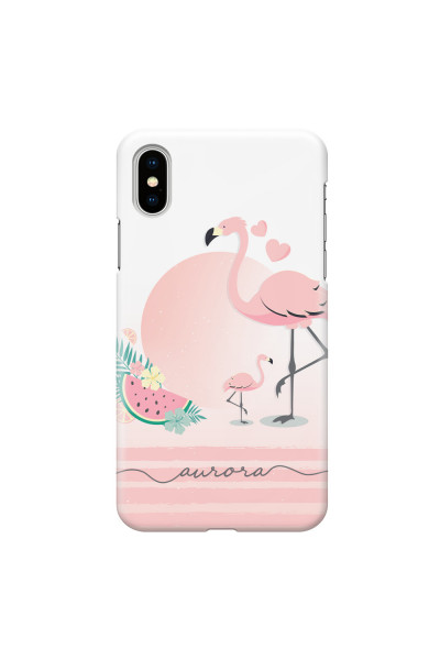 APPLE - iPhone XS Max - 3D Snap Case - Flamingo Vibes Handwritten