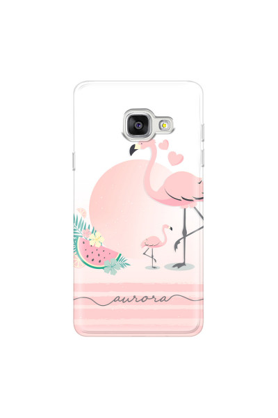 SAMSUNG - Galaxy A5 2017 - Soft Clear Case - Flamingo Vibes Handwritten