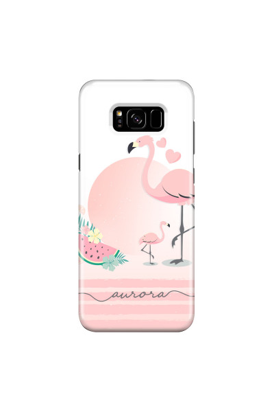 SAMSUNG - Galaxy S8 Plus - 3D Snap Case - Flamingo Vibes Handwritten