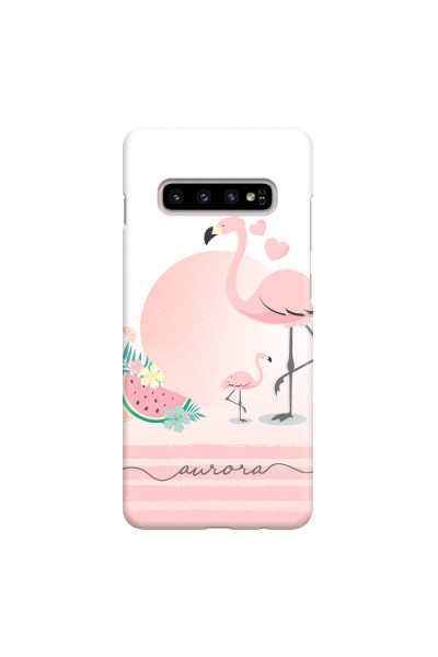 SAMSUNG - Galaxy S10 Plus - 3D Snap Case - Flamingo Vibes Handwritten